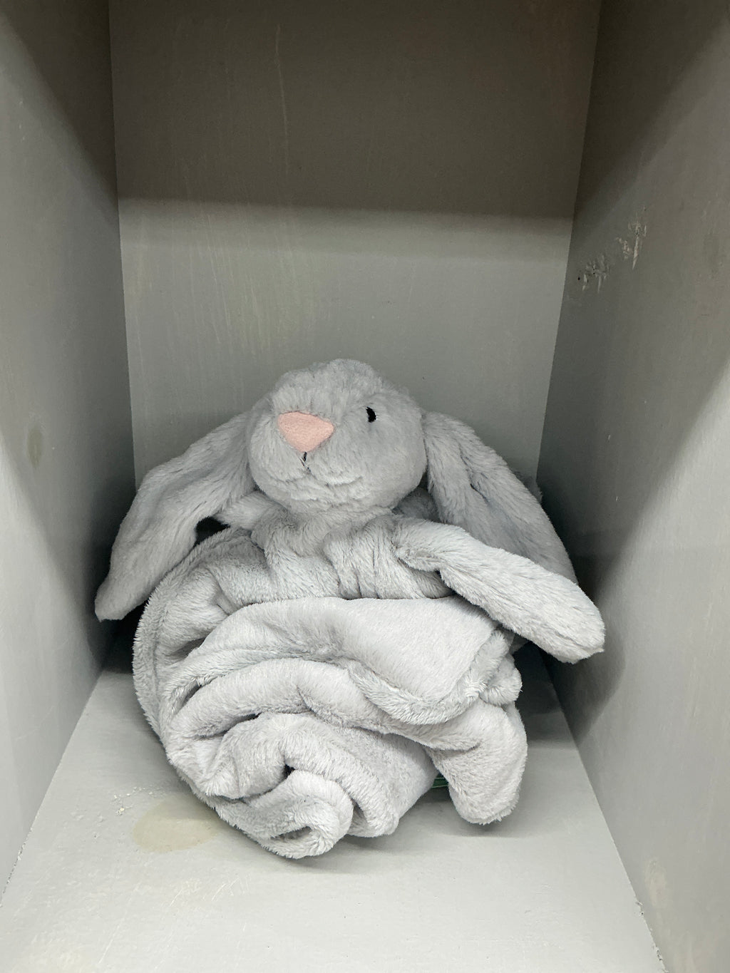 Jellycat Bashful Grey Bunny Blankie