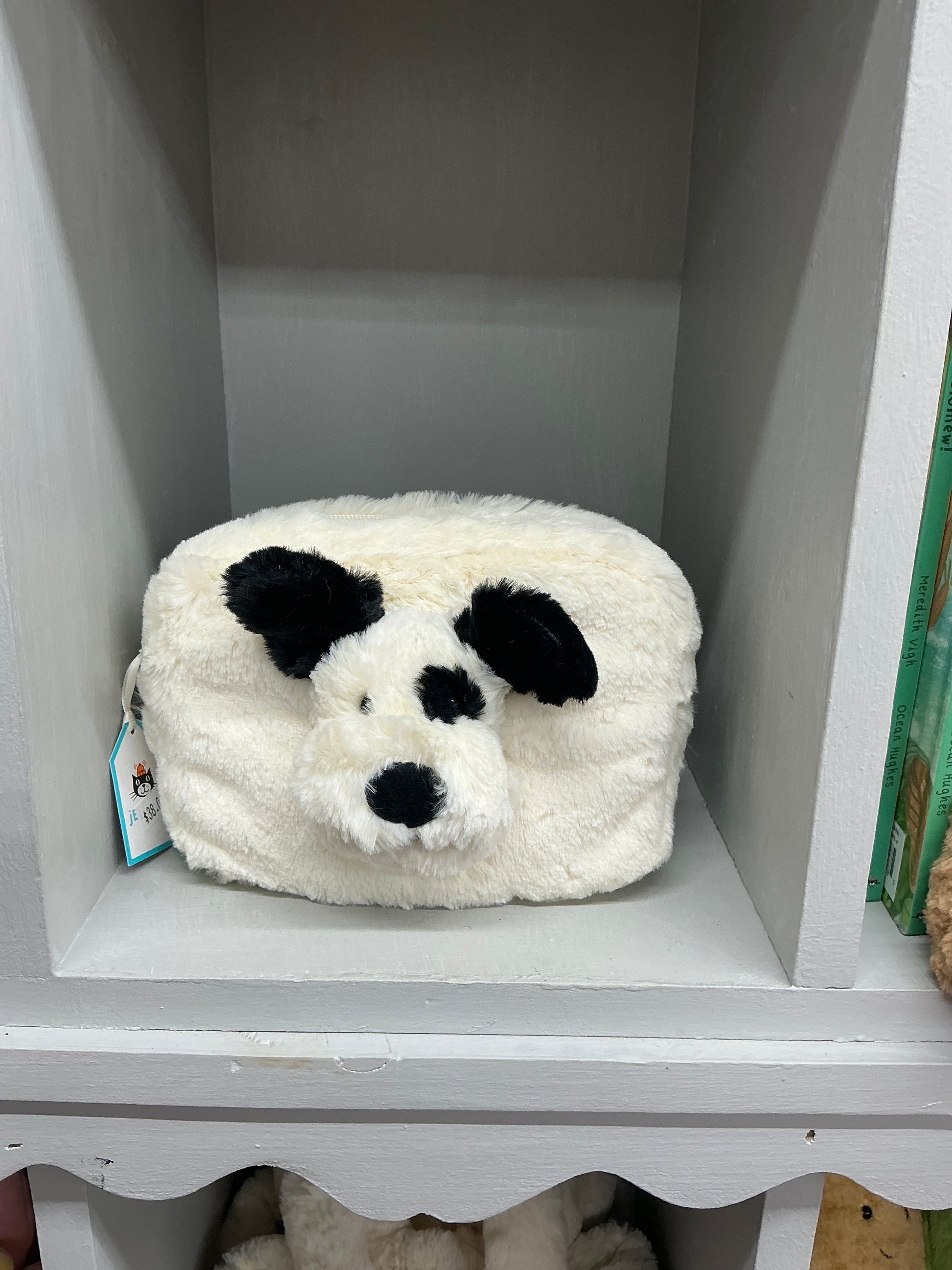 Jellycat Rufferty puppy pouch